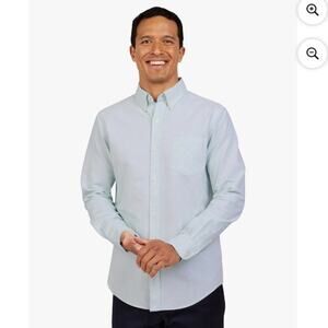 Chaps Men's  Seacoast Wash Long Sleeve Oxford Woven Shirt Green Size M NWT